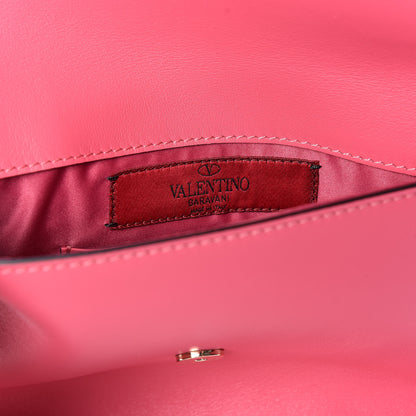 Valentino Garavani Vitello Medium Rockstud Envelope Flat Wristlet Pouch Shadow Pink 8 of 10