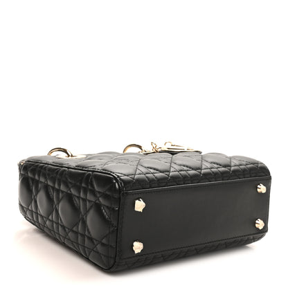 Christian Dior Lambskin Cannage Small My ABCDior Lady Dior Black 4 of 10