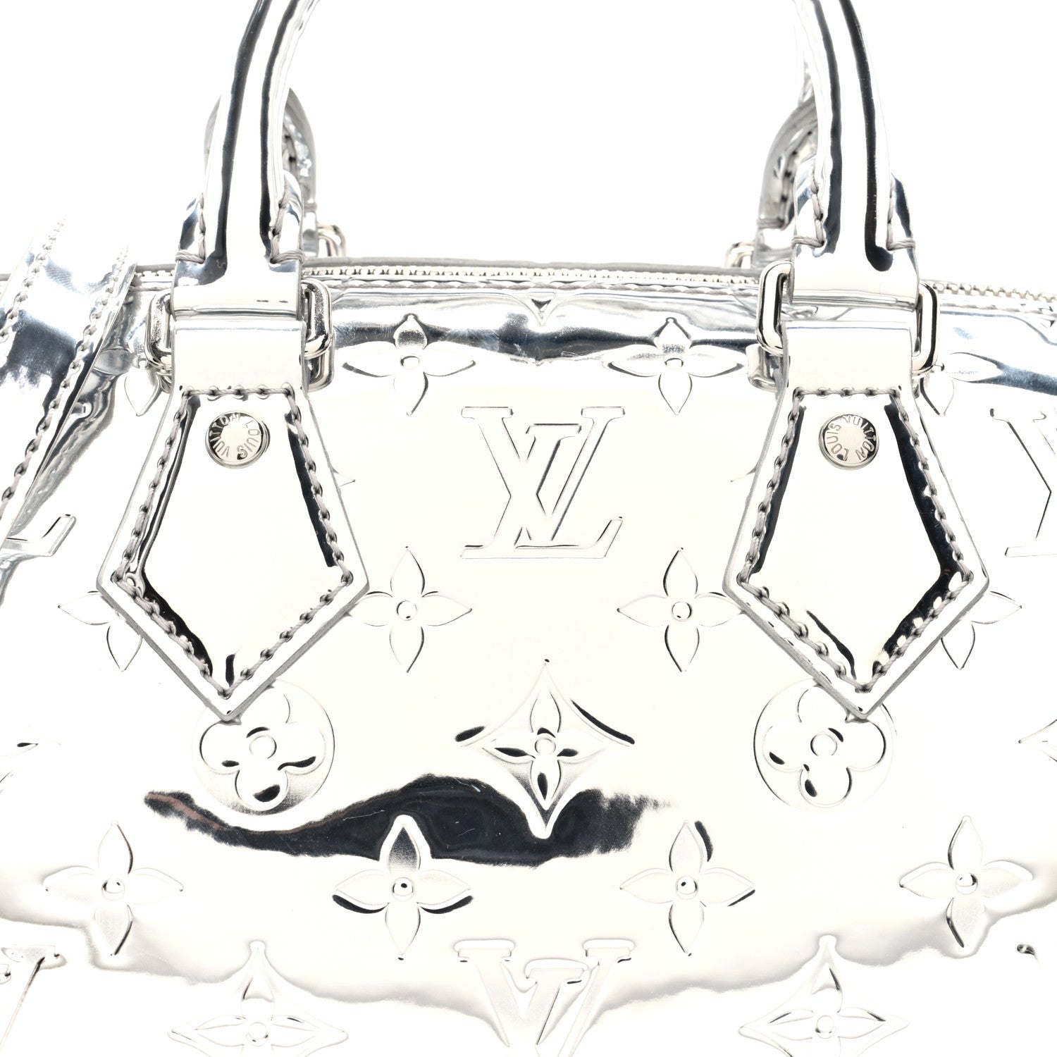 Louis Vuitton Monogram Miroir Speedy Bandouliere 20 Silver 7 of 9