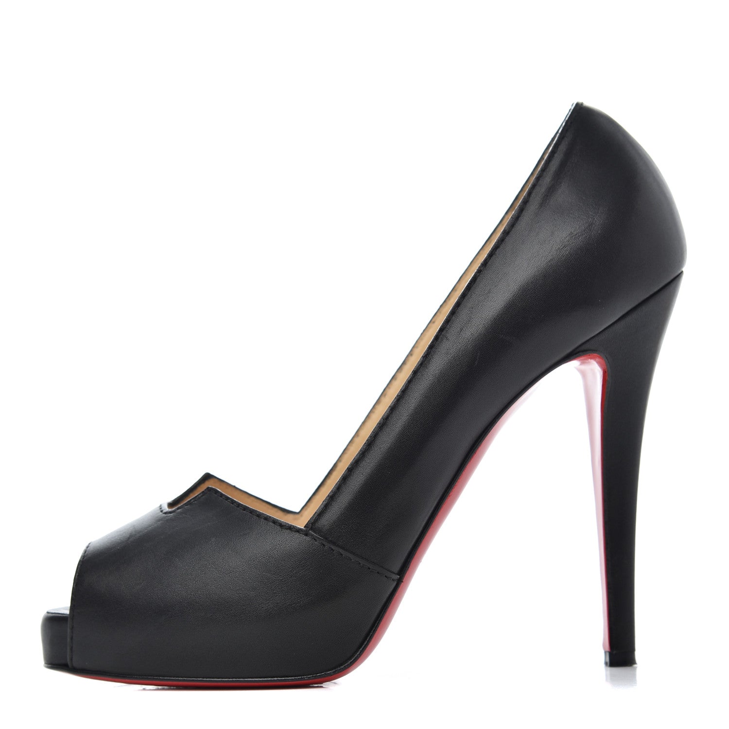 Christian Louboutin Calfskin Pique Prive Cerato 120 Pumps 39 Black 1 of 13