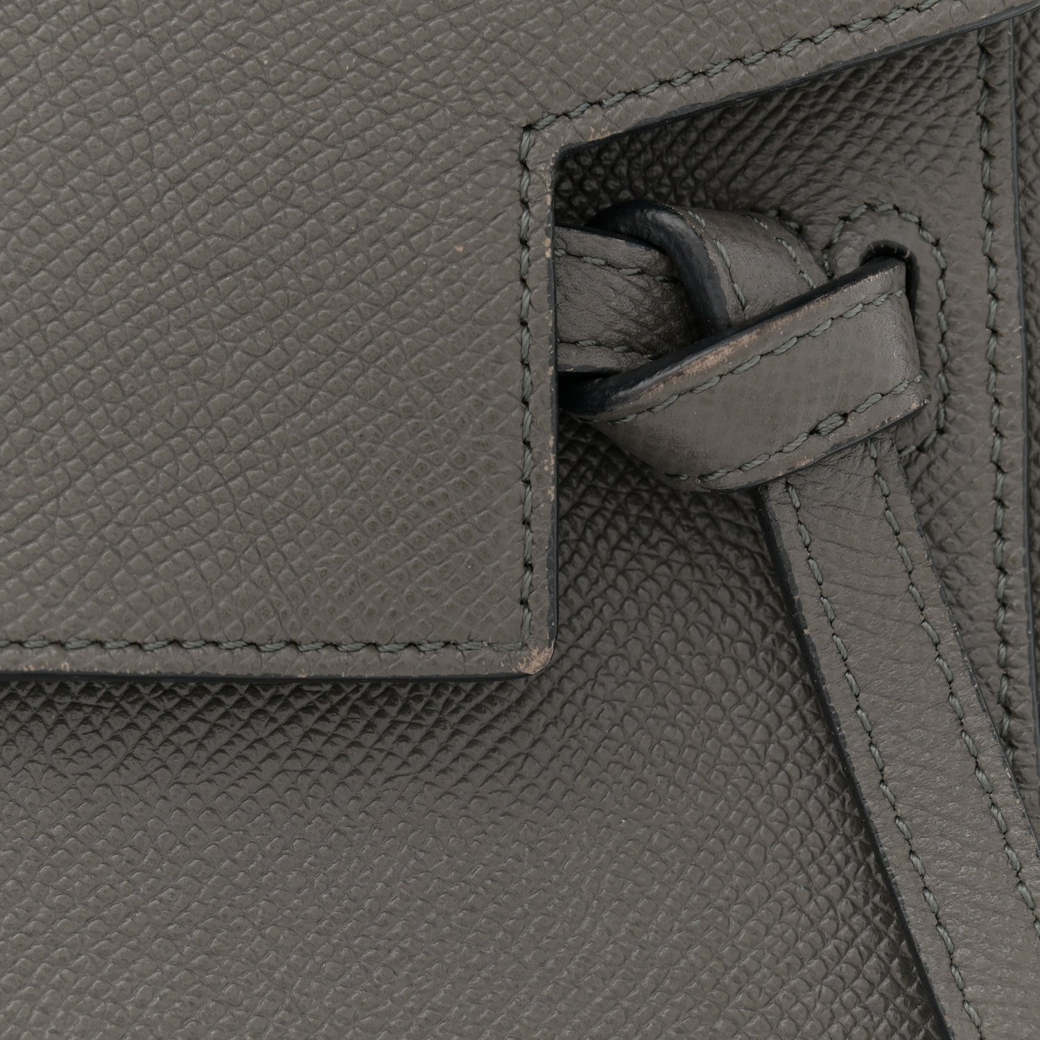 Celine Grained Calfskin Nano Belt Bag Grey 10 of 12