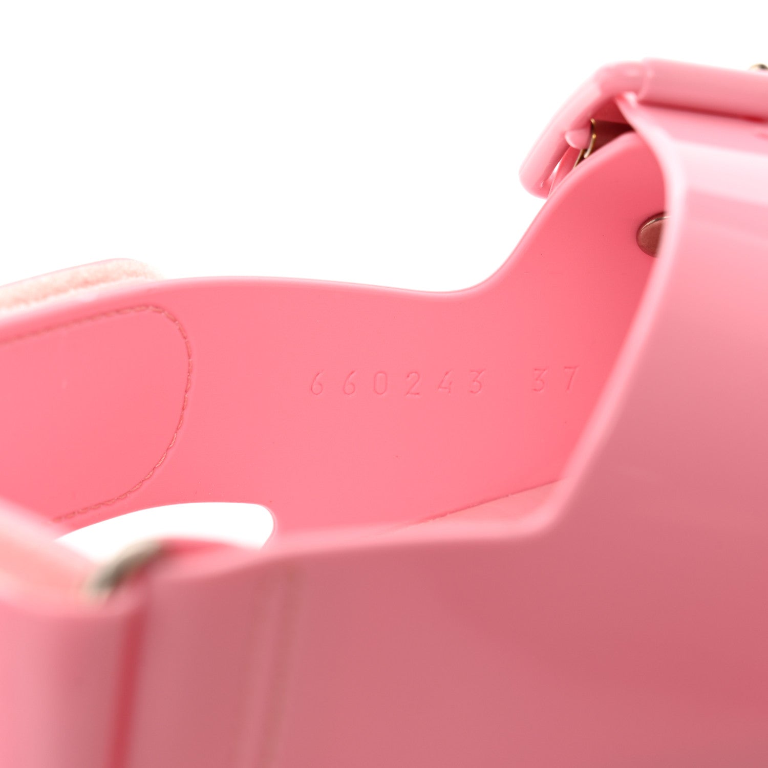 Gucci Rubber Mini Double G Womens Isla Dad Sandals 37 Wild Rose 7 of 7