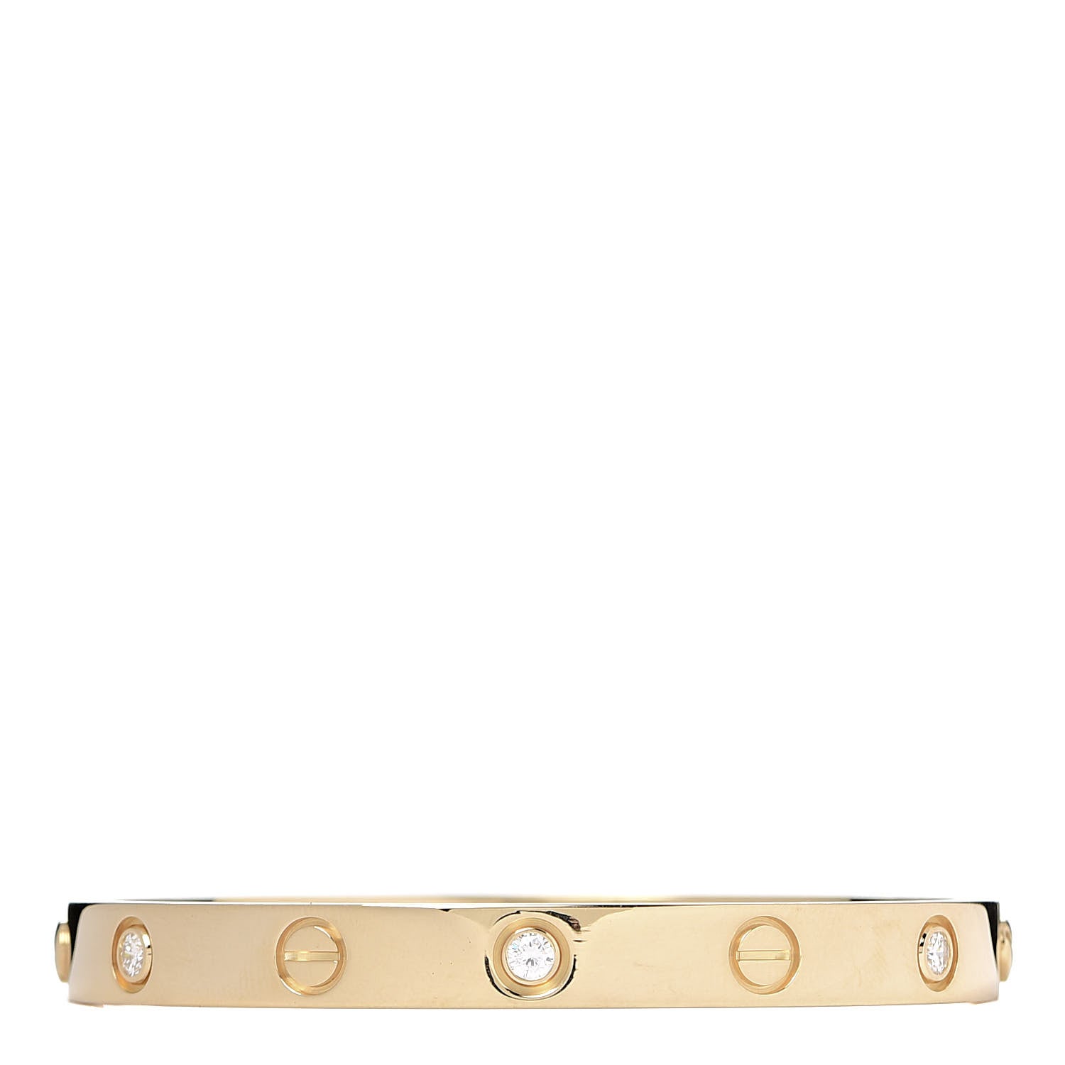 Cartier 18K Yellow Gold 6 Diamond LOVE Bracelet 16 3 of 5