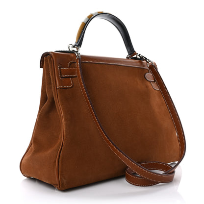 Hermes Barenia Grizzly Au Galop Kelly Retourne 32 Fauve 3 of 11