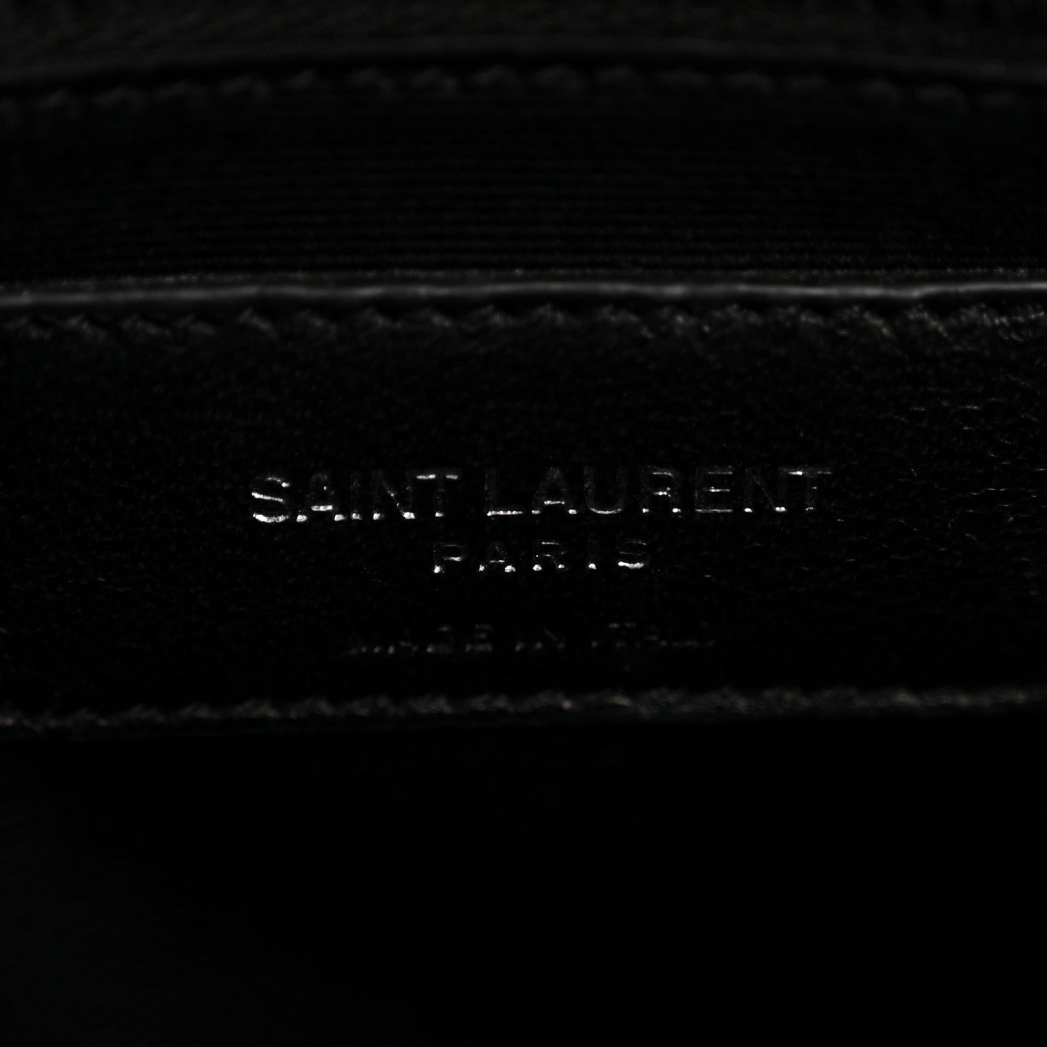 Saint Laurent Calfskin Y Quilted Monogram Medium LouLou Satchel Storm 6 of 13
