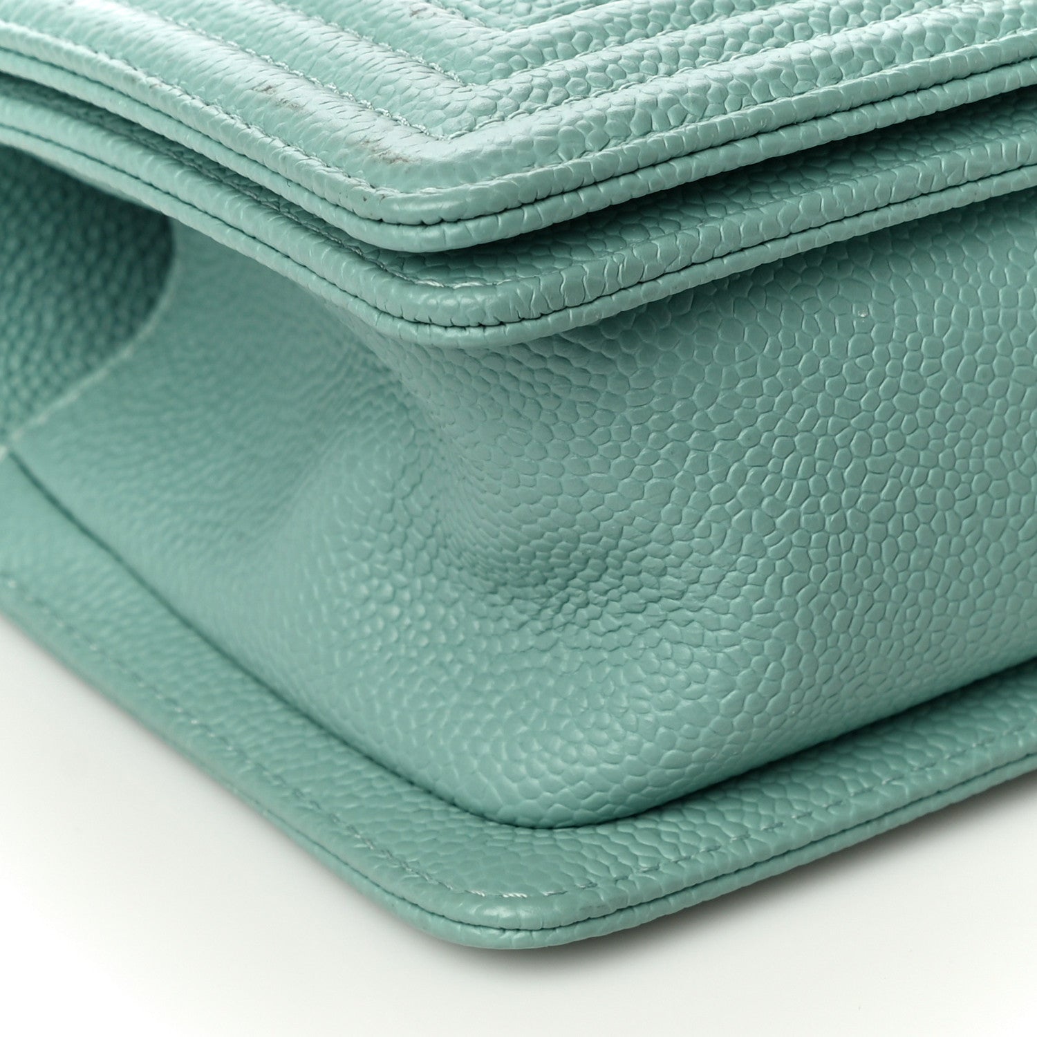 Chanel Caviar Quilted Small Boy Flap Light Blue 9 of 10