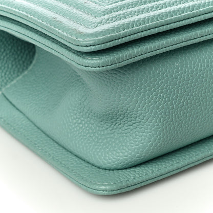 Chanel Caviar Quilted Small Boy Flap Light Blue 9 of 10