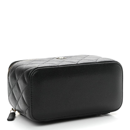 Chanel Caviar Quilted Small Vanity Case With Chain Black 4 of 11