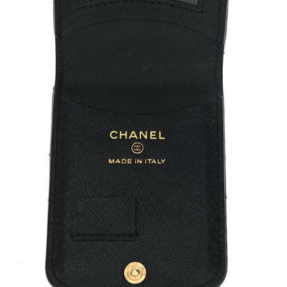 Chanel Lambskin Quilted Chanel 19 Luggage Tag Black 5 of 6