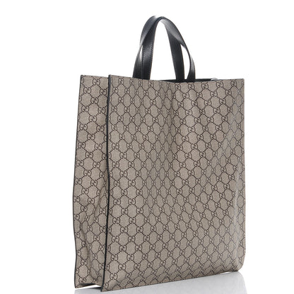 Gucci Soft GG Supreme Monogram Kingsnake Vertical Tote Black 3 of 7