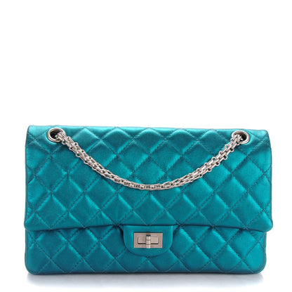 Chanel Metallic Calfskin Quilted 2.55 Reissue 226 Flap Turquoise 1 of 8