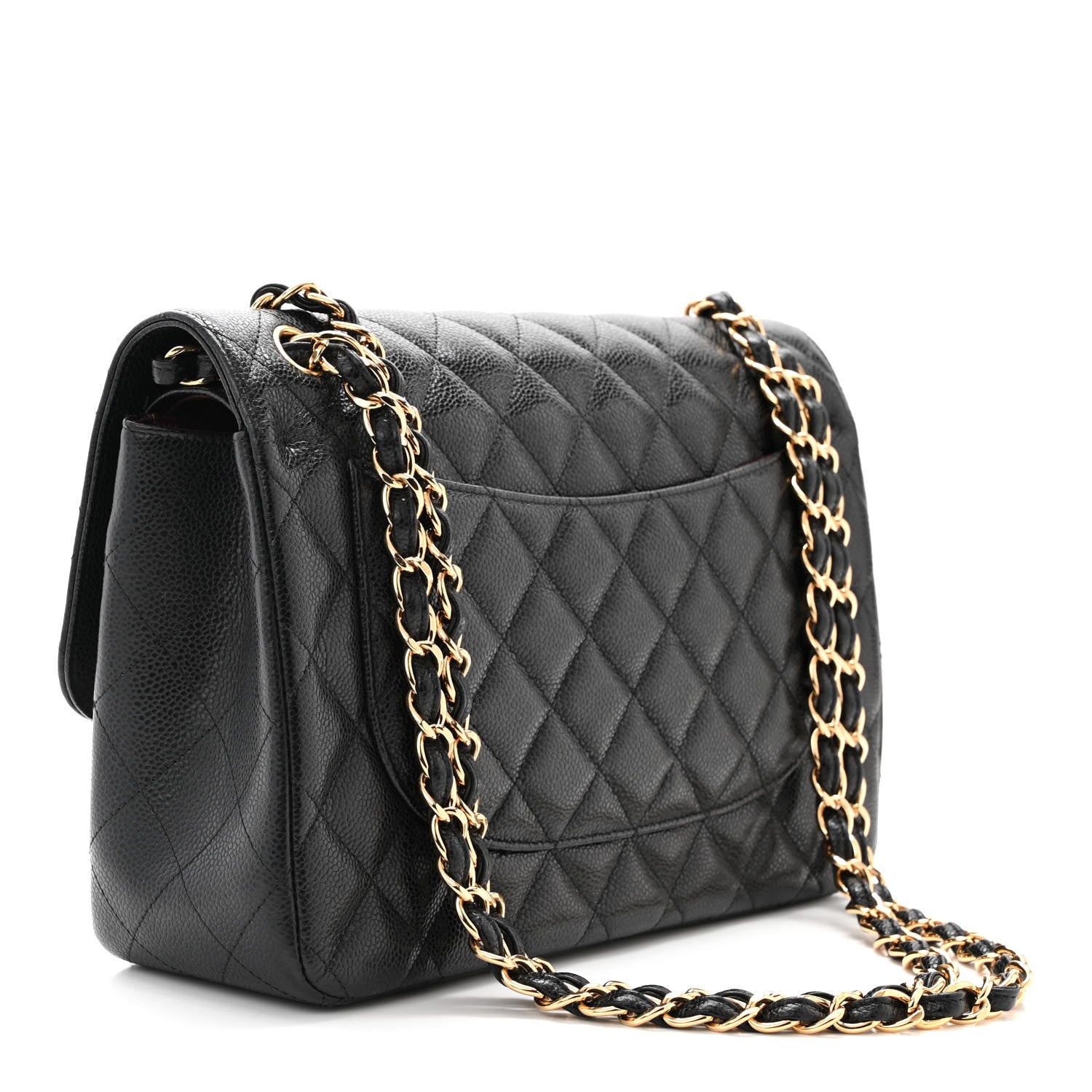 Chanel Caviar Quilted Jumbo Double Flap Black 3 of 11