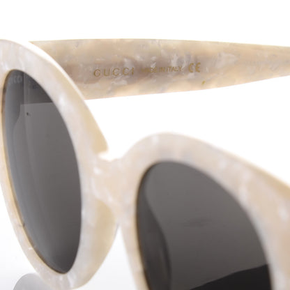 Gucci Round Frame GG Star Sunglasses GG0207S White 6 of 7
