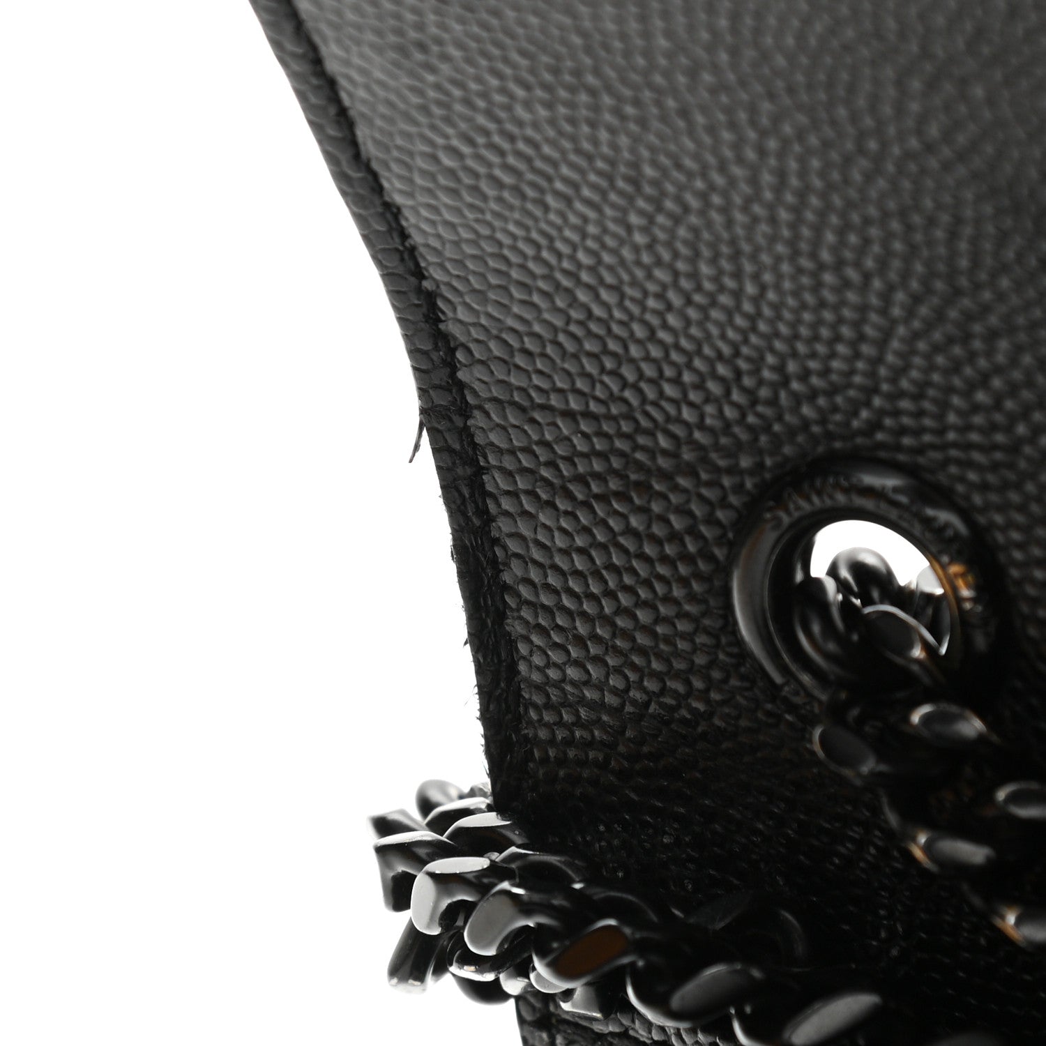 Saint Laurent Grain De Poudre Textured Mixed Matelasse Triquilt Small Monogram Satchel Black 12 of 12