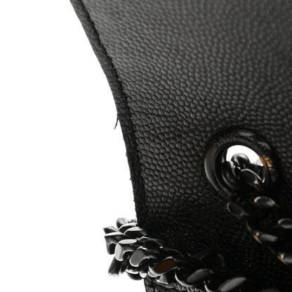 Saint Laurent Grain De Poudre Textured Mixed Matelasse Triquilt Small Monogram Satchel Black 12 of 12