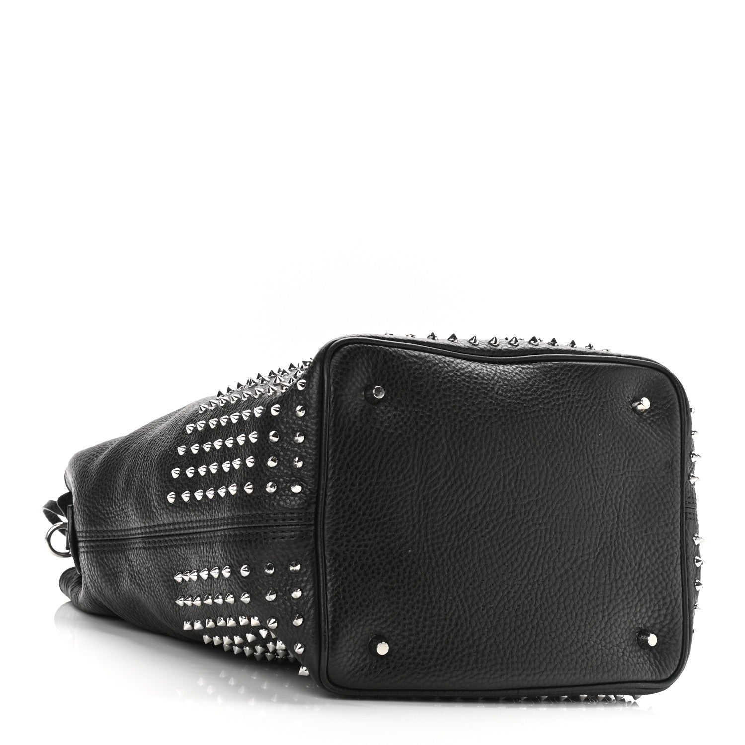 Burberry Calfskin Studded Medium Susanna Hobo Black 4 of 9