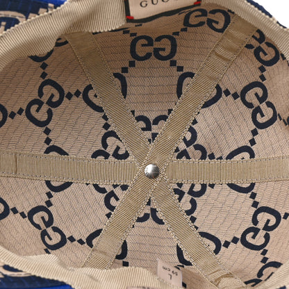 Gucci Monogram Ripstop Baseball Hat L Blue Beige 7 of 9