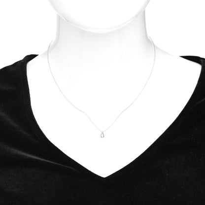 Tiffany Sterling Silver Diamond .07ct Elsa Peretti Pear Shape Diamonds by the Yard Pear-Shaped Pendant Necklace 2 of 4