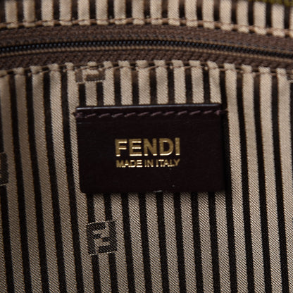 Fendi Zucca Lampo Studded Roll Tote Tobacco 6 of 15