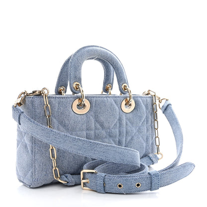 Christian Dior Denim Macrocannage Lady D-Joy Blue 3 of 11