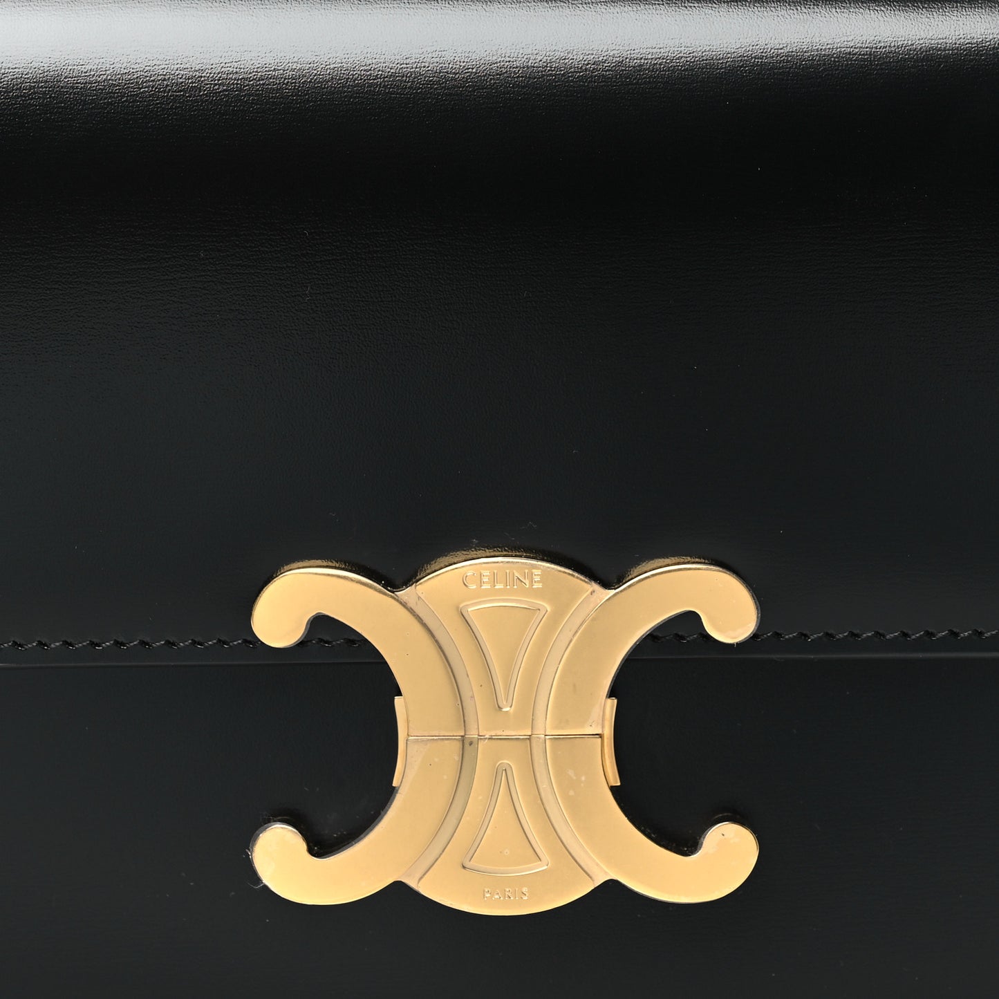 Shiny Calfskin Teen Triomphe Black