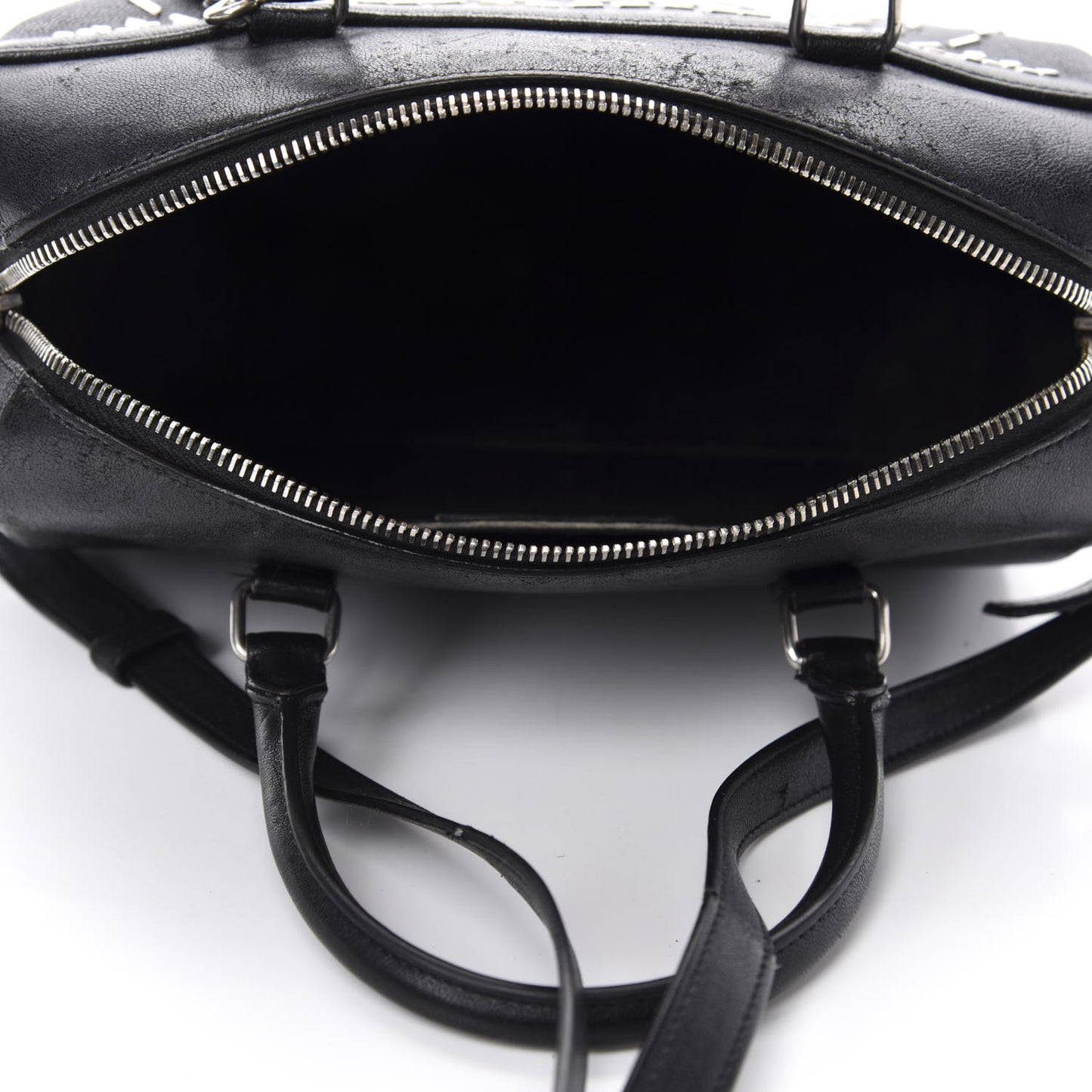 Calfskin Studded Classic Baby Duffle Black