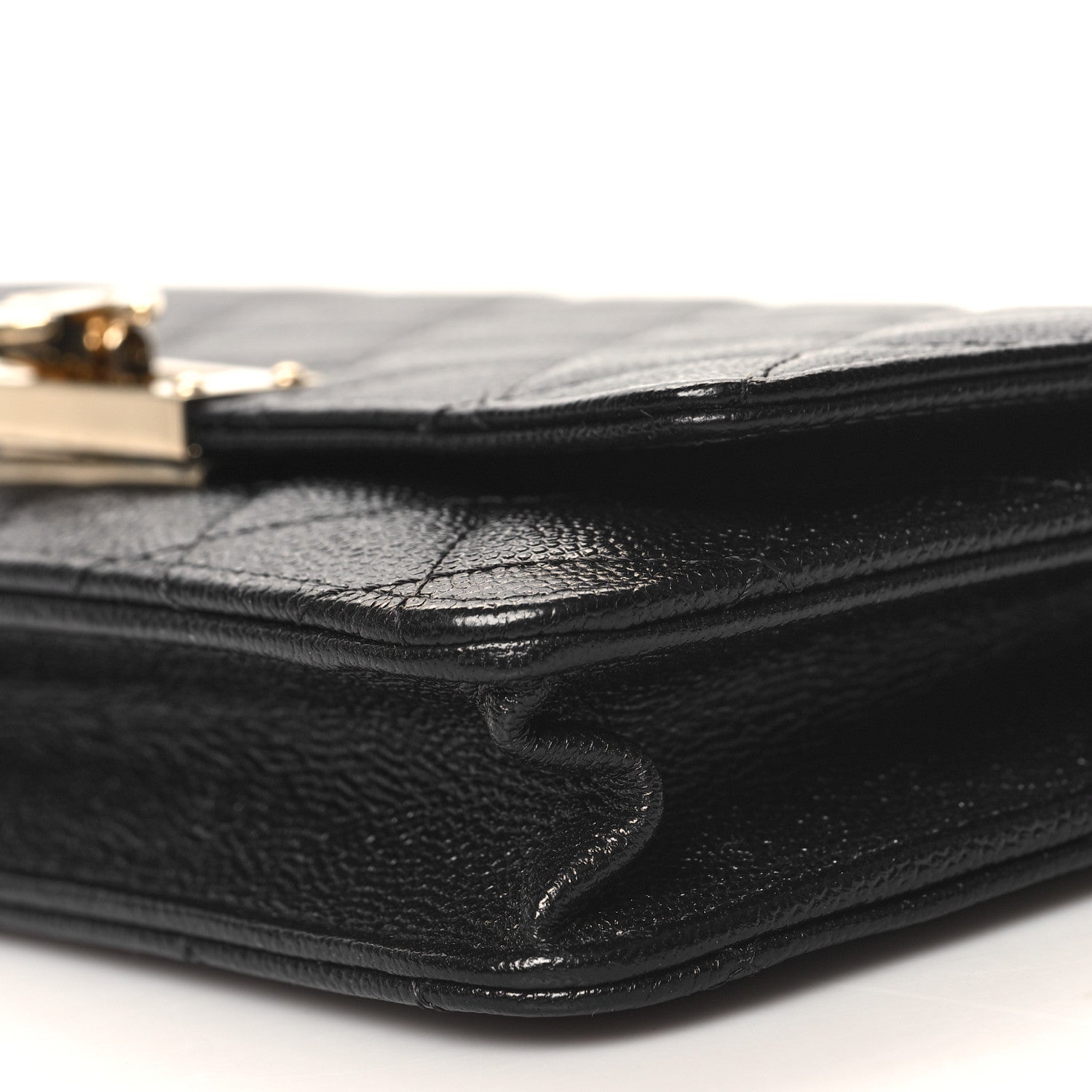 Chanel Caviar Quilted Golden Class Wallet On Chain WOC Black 11 of 11