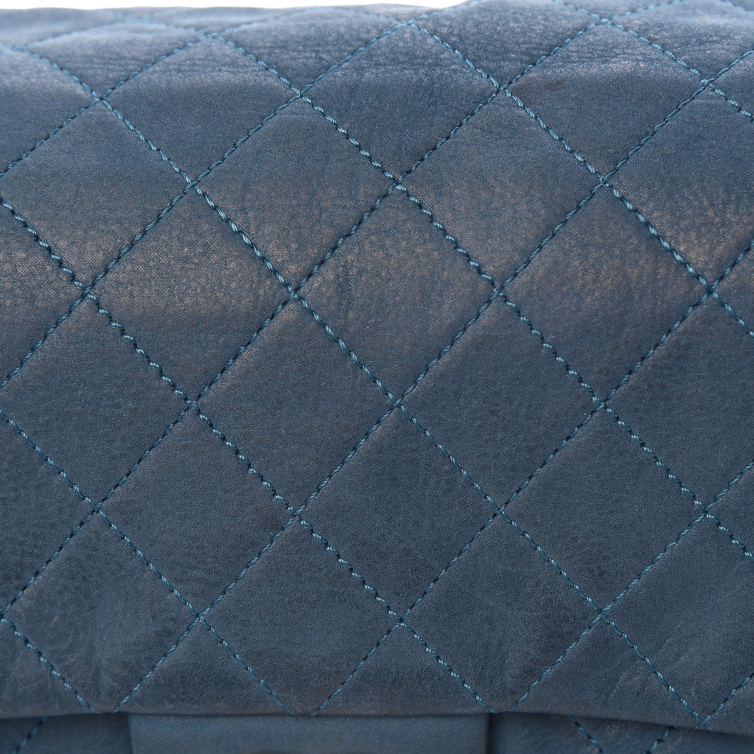 Chanel Iridescent Calfskin Large Chic Quilt Flap Dark Blue 14 of 30