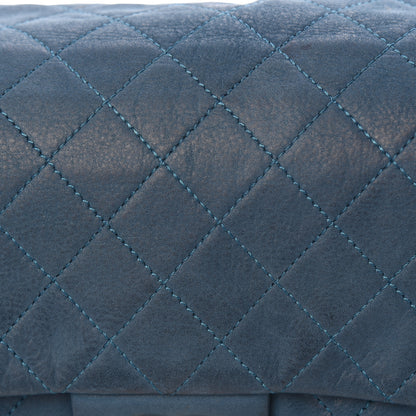 Chanel Iridescent Calfskin Large Chic Quilt Flap Dark Blue 14 of 30