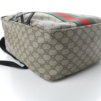 Gucci Soft GG Supreme Monogram Appia Calfskin Web Tote Backpack Beige Ebony Black 7 of 10