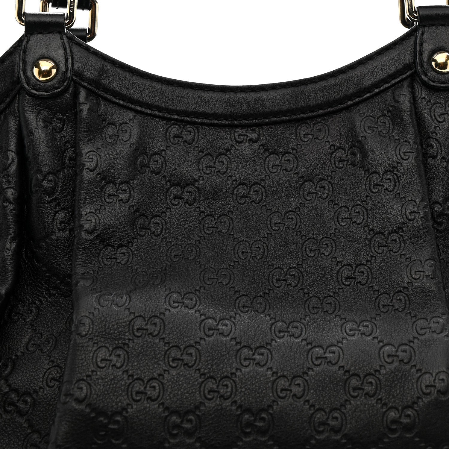 Gucci Guccissima Large Sukey Tote Black 8 of 19