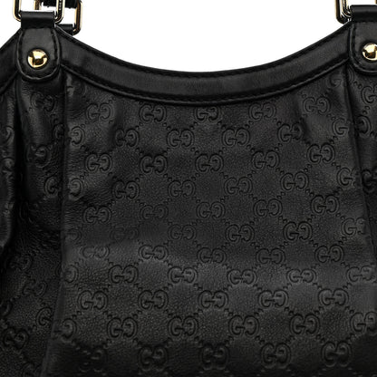 Gucci Guccissima Large Sukey Tote Black 8 of 19