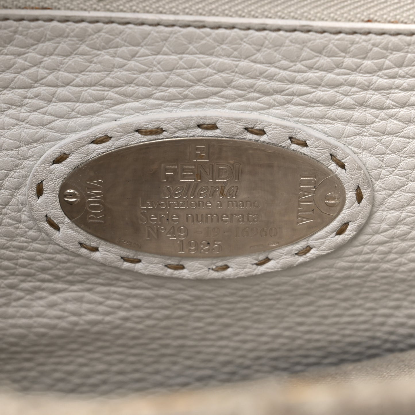Corda Zucca Large Peekaboo Iconic Satchel White