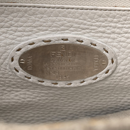 Fendi Corda Zucca Large Peekaboo Iconic Satchel White 7 of 11