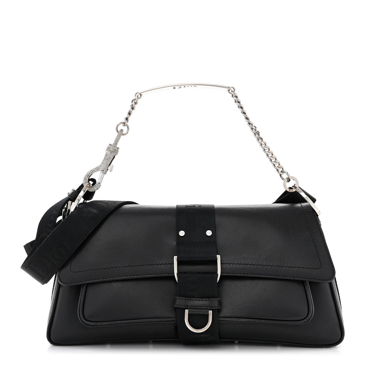 Christian Dior Coated Canvas Crystal Hardcore Bag Black 1 of 16