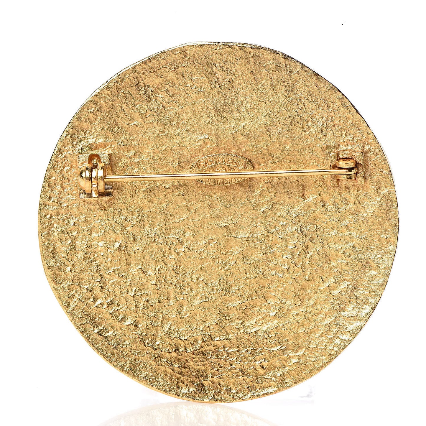 Medallion CC Brooch Gold