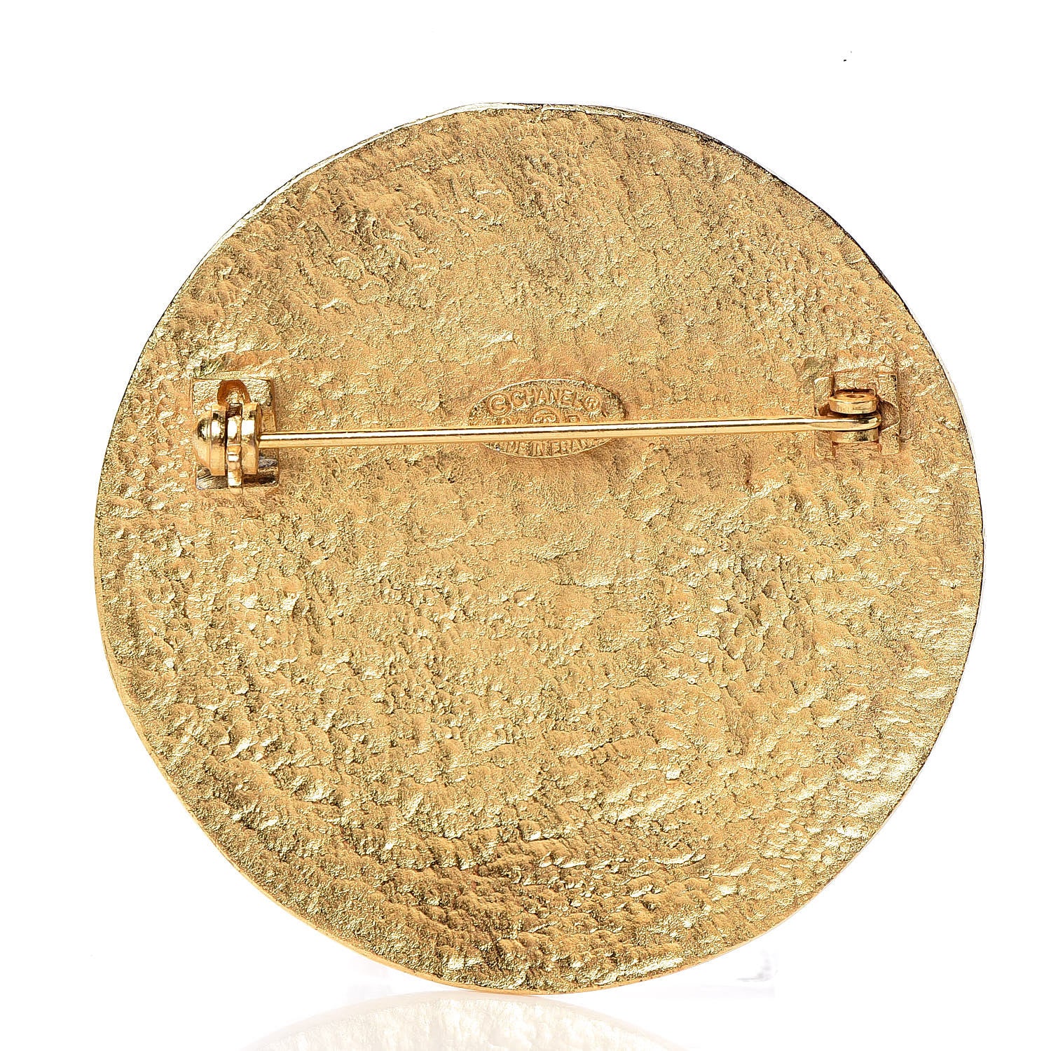 Chanel Medallion CC Brooch Gold 3 of 4