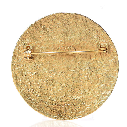 Chanel Medallion CC Brooch Gold 3 of 4