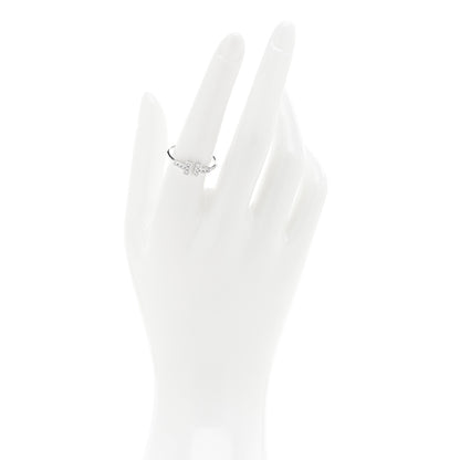 Tiffany 18K White Gold Diamond T Wire Ring 57 8 2 of 4
