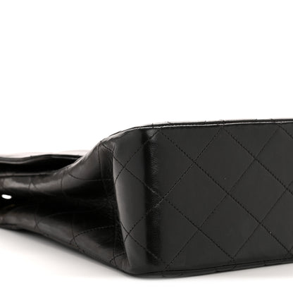 Chanel Lambskin Quilted Jumbo Single Flap Black 10 of 16