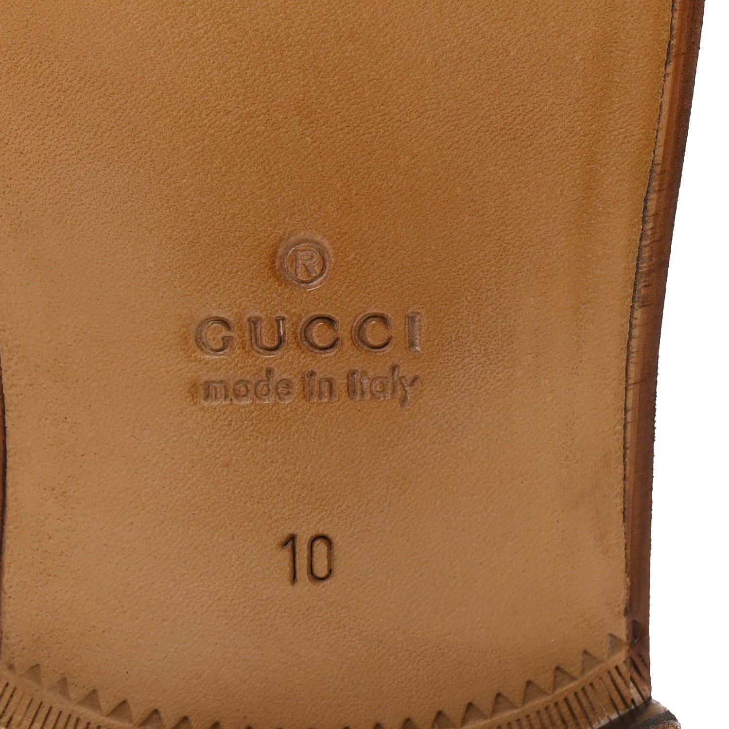 Gucci Mandala Goatskin Mens Horsebit Loafers 10 Friky Taupe 7 of 10