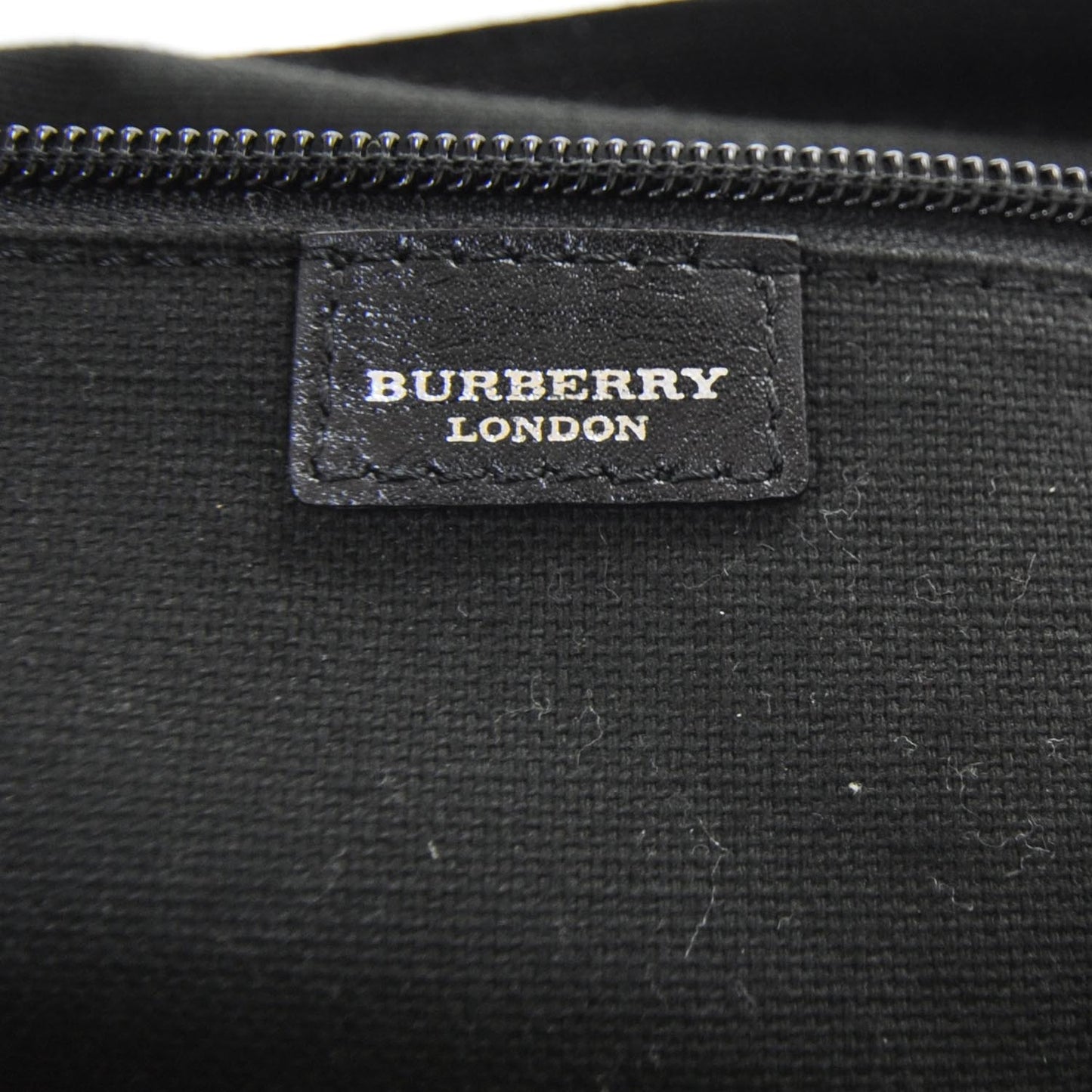 Nylon Tonal Check Messenger Bag Black
