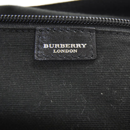 Burberry Nylon Tonal Check Messenger Bag Black 7 of 9