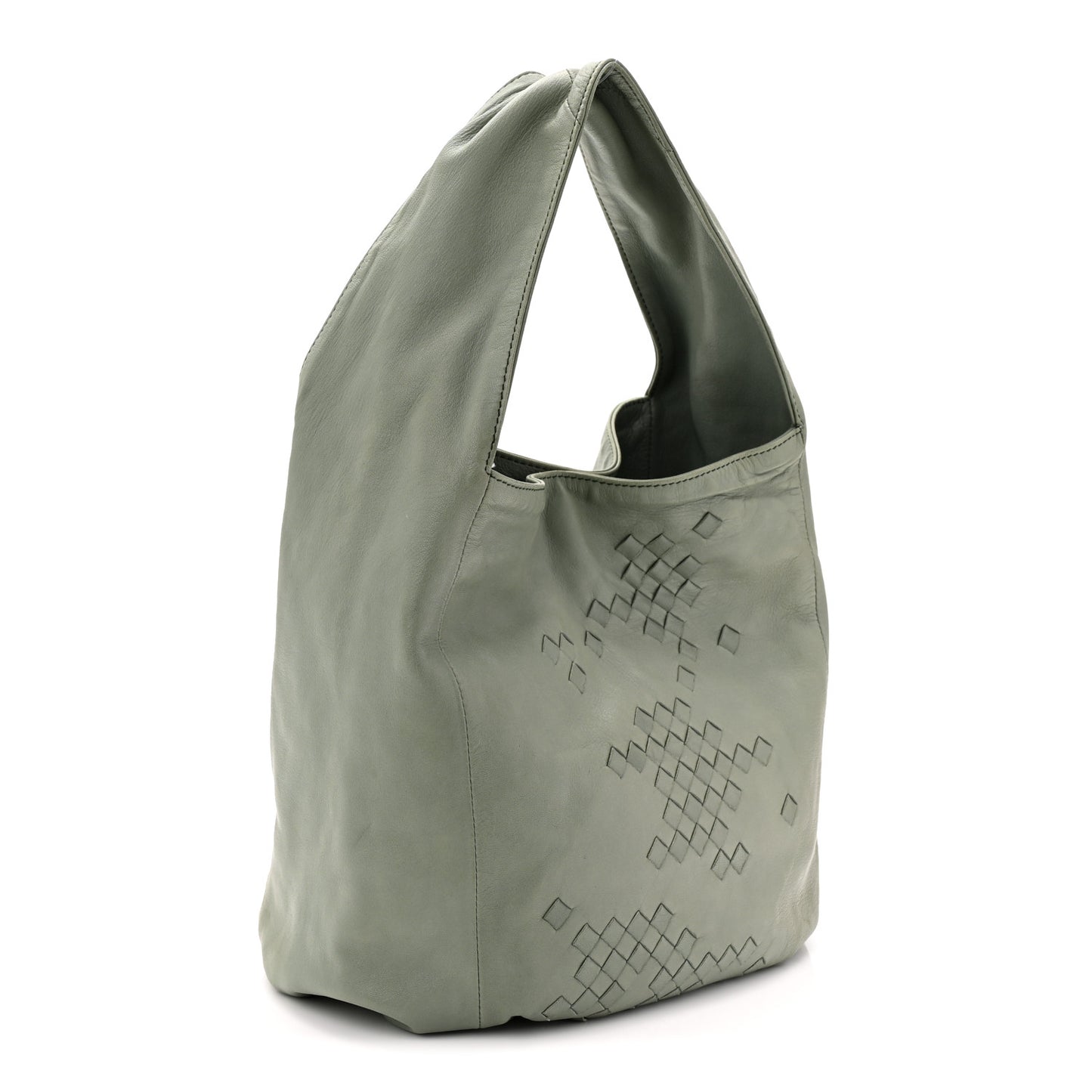 Nappa Woven Hobo Aloe