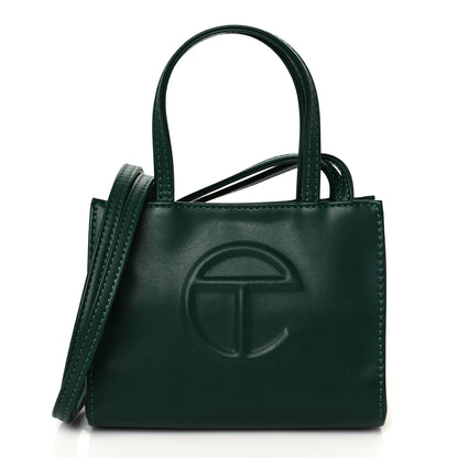 Telfar Vegan Leather Small Shopping Bag Dark Olive 1 of 9