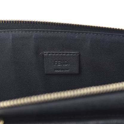 Fendi Vitello Elite Studded Monster Crossbody Bag Black 6 of 10