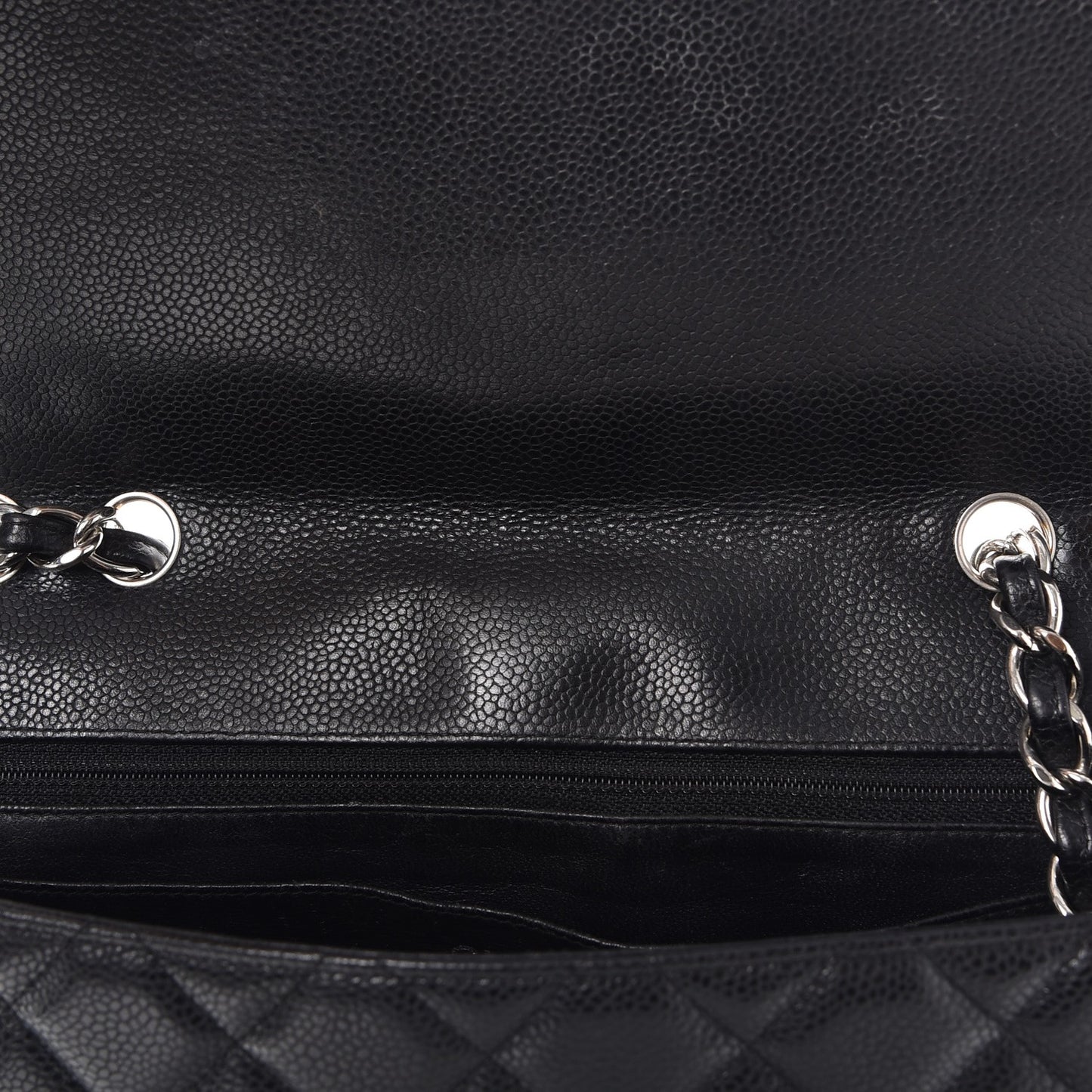 Caviar Quilted Jumbo Single Flap Black