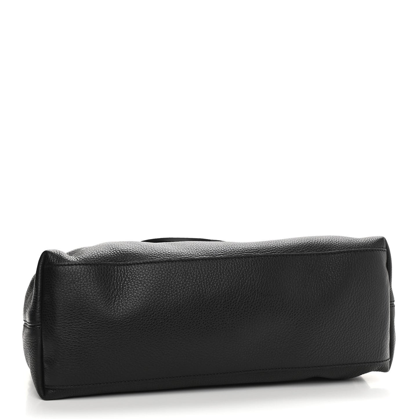 Pebbled Calfskin Studded Medium Soho Chain Shoulder Bag Black