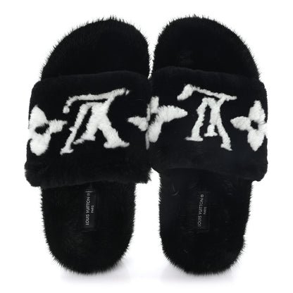 Louis Vuitton Mink Pool Pillow Comfort Mule 39 Black 2 of 9