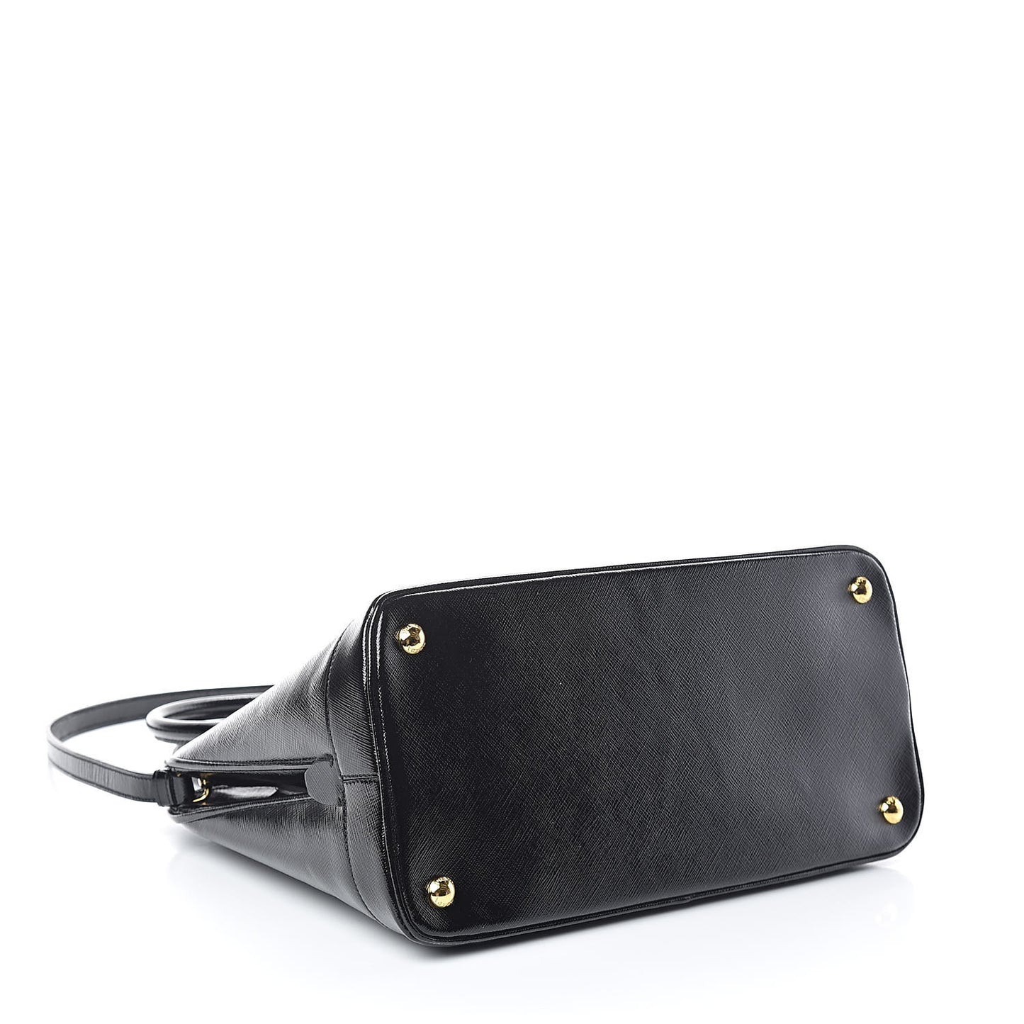 Saffiano Vernice Open Promenade Tote Black